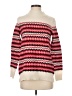 Talbots Chevron-herringbone Red Turtleneck Sweater Size XS - photo 1