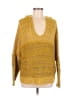 Elan Tweed Gold Pullover Sweater Size M - photo 1