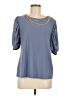By Design Blue Short Sleeve Top Size M - photo 1
