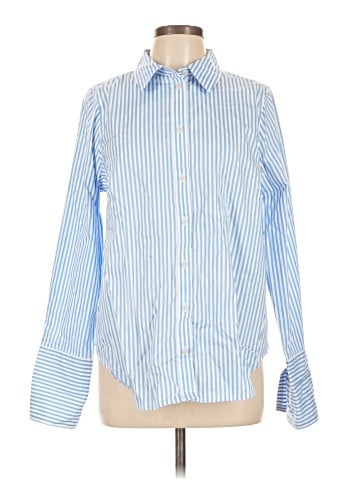 Universal Standard Long Sleeve Button-Down Shirt (view 1)