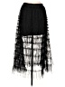 Francesca's 100% Polyester Black Formal Skirt Size L - photo 2