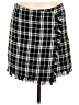 dalia 100% Polyester Houndstooth Black Casual Skirt Size 6 - photo 1
