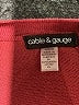 Cable & Gauge Burgundy Pullover Sweater Size L - photo 7