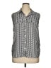 Worthington 100% Polyester Silver Sleeveless Blouse Size XL - photo 1