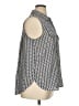 Worthington 100% Polyester Silver Sleeveless Blouse Size XL - photo 4