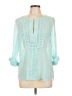 Daniel Rainn 100% Polyester Teal 3/4 Sleeve Blouse Size M - photo 1