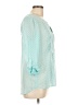 Daniel Rainn 100% Polyester Teal 3/4 Sleeve Blouse Size M - photo 4