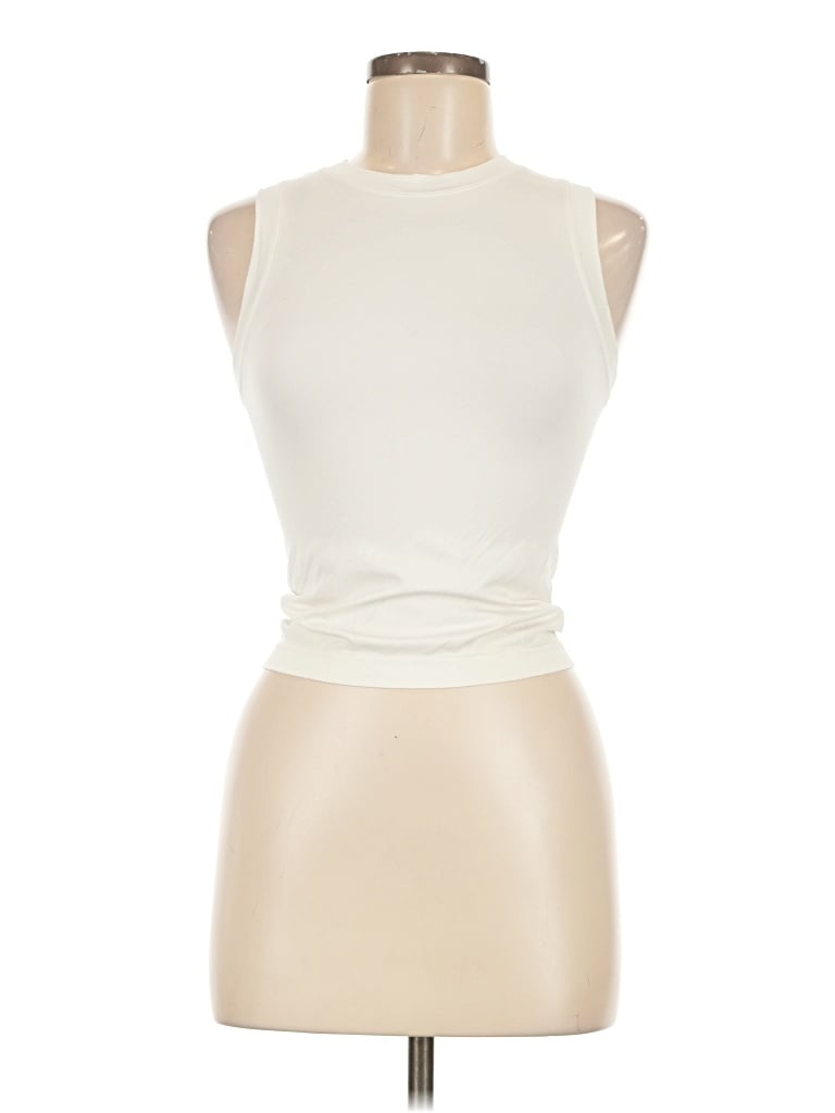 Pre-owned Moa Moa Sleeveless T-shirt In Ivory