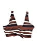 Robin Piccone Stripes Brown Swimsuit Top Size L - photo 1