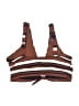 Robin Piccone Stripes Brown Swimsuit Top Size L - photo 2