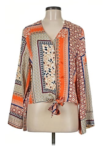 Lulus Long Sleeve Blouse (view 1)