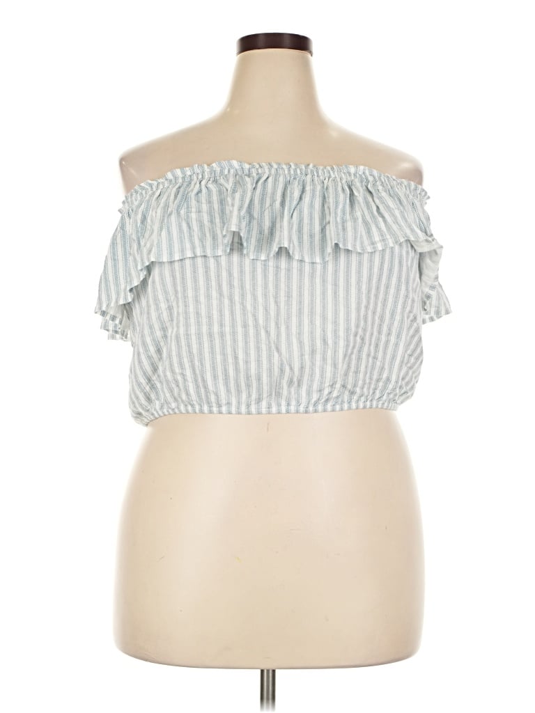 Torrid Sleeveless Blouse In Blue