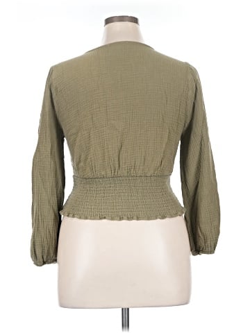 Madewell Lightspun Julianne Smocked-Waist Top (view 2)