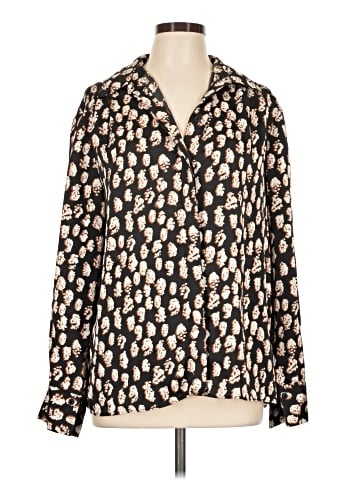 Topshop Long Sleeve Blouse (view 1)