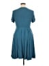 Torrid Solid Teal Casual Dress Size 1X Plus (1) - photo 2