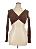 Almost Famous Brown Long Sleeve Top Size XL - photo 1