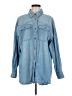 Sofia by Sofia Vergara 100% Cotton Blue Long Sleeve Button-Down Shirt Size 8 - 10 - photo 1