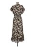 Max Studio 100% Polyester Floral Black Casual Dress Size M - photo 2