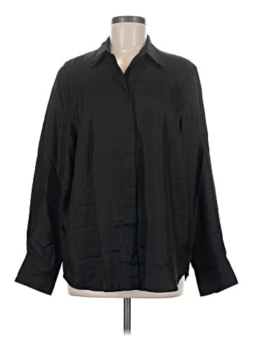 Cos Long Sleeve Silk Top (view 1)