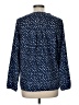 Maison Jules 100% Polyester Polka Dots Blue Long Sleeve Blouse Size L - photo 2