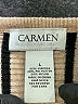 Carmen Carmen Marc Valvo Stripes Tan Pullover Sweater Size L - photo 7