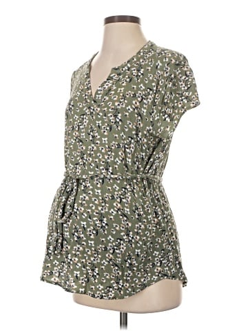 Full Moon Maternity Short Sleeve Blouse (view 1)