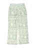 Justice 100% Polyester Print Green Casual Pants Size 6 - 7 - photo 2
