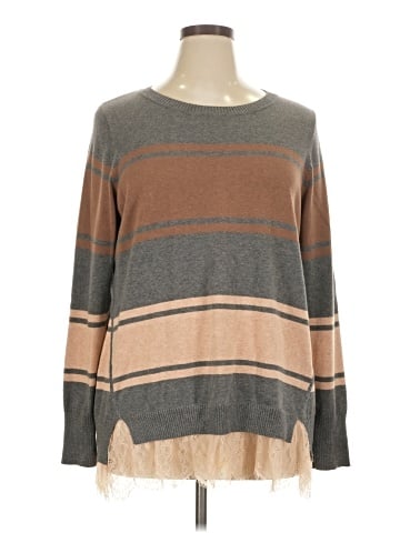 LOGO by Lori Goldstein Long Sleeve Top (view 1)