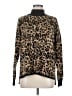 Calvin Klein 100% Acrylic Animal Print Brown Pullover Sweater Size M - photo 1