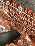 Unbranded 100% Polyester Paisley Brown Long Sleeve Blouse Size 22 - photo 7