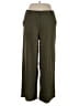 Max Studio 100% Polyester Chevron-herringbone Green Casual Pants Size XL - photo 1