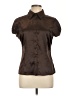 Apt. 9 Brown Short Sleeve Blouse Size Lg Petite - photo 1