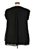 DR2 100% Polyester Black Short Sleeve Blouse Size 3X - photo 2