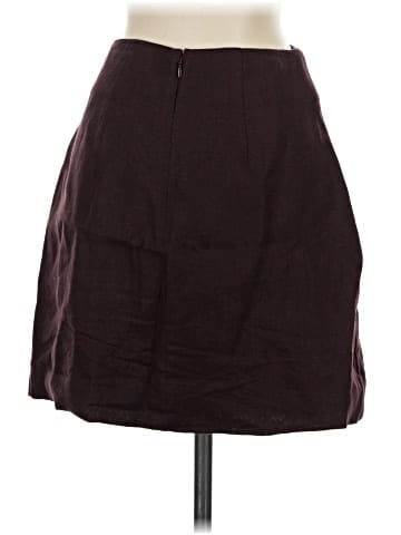 Madewell Pleated Linen Mini Skirt (view 2)