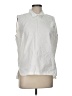 Gap White Sleeveless Button-Down Shirt Size L - photo 1