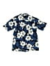 RJC 100% Cotton Tropical Blue Short Sleeve Button-Down Shirt Size 12 - photo 2