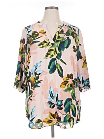 Worthington 3/4 Sleeve Blouse (view 1)