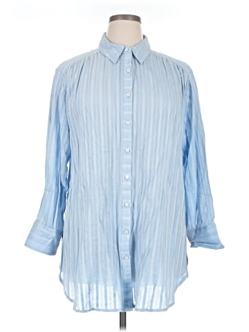 Jane and Delancey 3/4 Sleeve Button-Down Shirt (view 1)