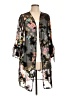 Lily White 100% Polyester Black Kimono Size L - photo 1