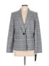 Le Suit Plaid Gray Blazer Size 10 - photo 1