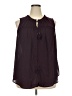 Daniel Rainn 100% Polyester Burgundy Sleeveless Blouse Size 2X - photo 1