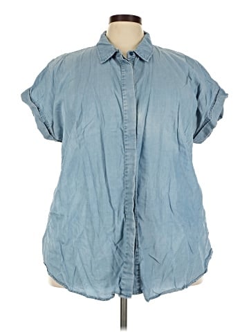ELOQUII Short Sleeve Blouse (view 1)
