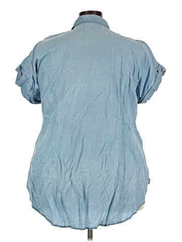 ELOQUII Short Sleeve Blouse (view 2)
