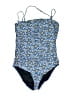 J.Crew Print Blue One Piece Swimsuit Size 16 - photo 1