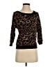 Almost Famous Brown 3/4 Sleeve Top Size S - photo 1