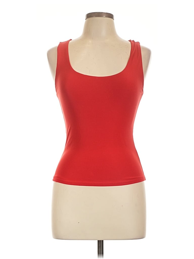 Pre-owned Popular 21 Sleeveless Top Red Scoop Neck Tops