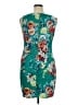Bisou Bisou Print Teal Cocktail Dress Size 14 - photo 2