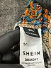 Shein Curve Paisley Blue Casual Pants Size 18 Plus (3) - photo 4