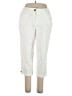 Laura Scott Solid Ivory Khakis Size 16 - photo 1