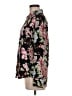 Express 100% Polyester Floral Black Long Sleeve Blouse Size M - photo 5
